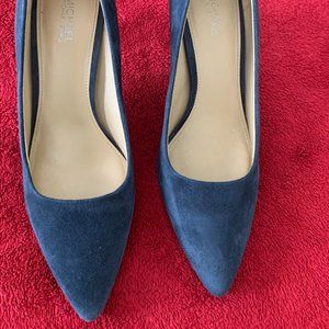 Michael Kors suede blue heels 36.5
